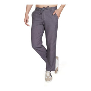 DIVISIVE Men’s Relaxed Fit Cotton Linen Blend Trousers