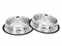 Dog Bowl Stainless Steel Printed Large (700ml) Buy 1 Get 1 Free Rs. 166