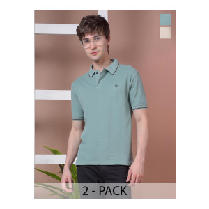 Dollar Men Cotton Tshirts (Pack of 2)