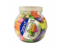 Deal Doms Color Erasers Jar Pack of 100 for Rs. 91