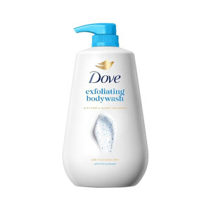 DOVE Exfoliating Bodywash 825ml for Smooth Radiant Skin