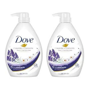 Dove Lavender & Chamomile Go Fresh Body Wash, 1L (Pack of 2)