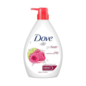 Dove Renewing Raspberry Body Wash with Lime for Renewed Skin, Refreshing Scent, 1L