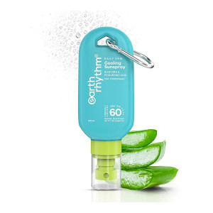 Earth Rhythm Daily Dew Cooling Sunspray SPF 60 PA++++ with Hyaluronic Acid & Aloe Vera