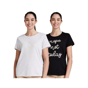 Eden & Ivy Women’s Cotton Half Sleeve Round Neck Regular Fit T-Shirt (Plus Sizes)