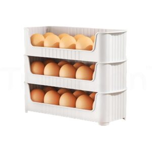 Deal EggNest Stackable Egg Tray Set of 3 for Rs. 299