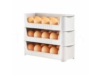 Deal EggNest Stackable Egg Tray Set of 3 for Rs. 299