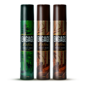 Engage Nature Deo: 2 Woody Musk & 1 Forest Fresh