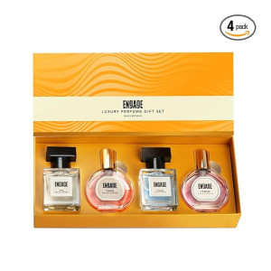 Engage Luxury Long Lasting Perfume Gift Set for Men and Women, Travel Combo 25ml x 4