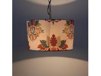 Deal English Oak L Print Fabric Pendant Light Hanging Lamp Rs.292