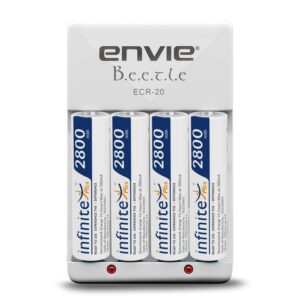 Envie Charger for AA AAA Rechargeable Batteries