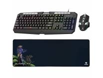 EvoFox Deathray v2 Gaming Keyboard & Mouse Combo with Deskpad