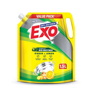 Exo Anti-Bacterial Liquid Dishwash Gel – 1.5L Value Pack