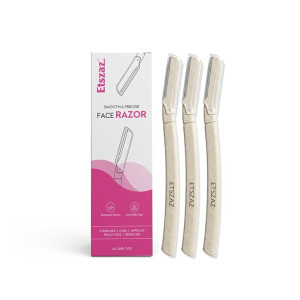 Face Razor for Women Facial Hair | Instant Glow & Painless Removal | German Blades