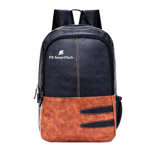 20L Faux Leather Water Resistant Anti-Theft Laptop Backpack for 16 Inch Laptops (Men/Women)