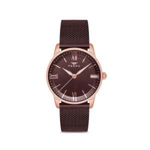 Ferro Lucca Analog Brown Round Dial Women’s Watch