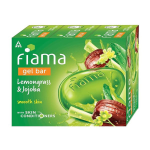 Fiama Gel Bar Lemongrass & Jojoba (Pack of 3), 375g