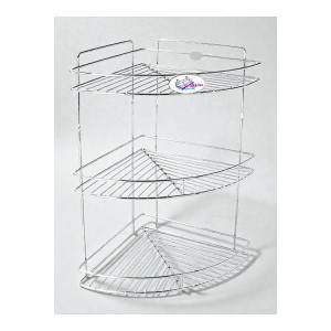 FineArts Stainless Steel Rust-Free Corner Shelf