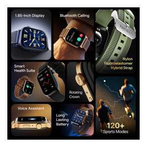 Fire-Boltt Rise Force 1.85 BT Calling Smartwatch