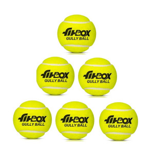 FitBox Gully Cricket Ball for Street, Tennis & Lawn
