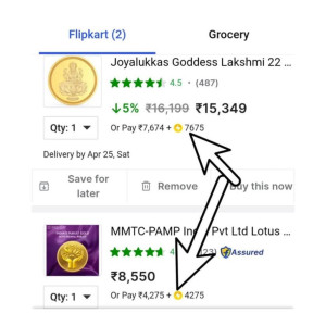 Gold Purchase Using Flipkart Supercoins