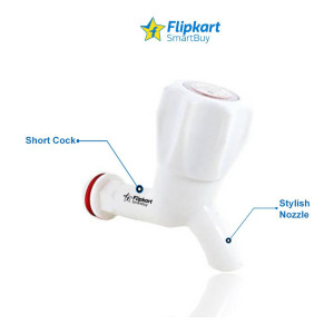 Flipkart SmartBuy Plastic Bib Tap for Bathroom, Kitchen, Toilet – 6 Pieces