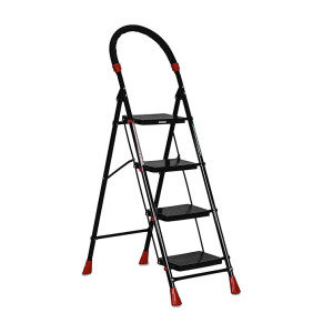 FLIPZON Halo Foldable 4 Step Ladder | Alloy Steel