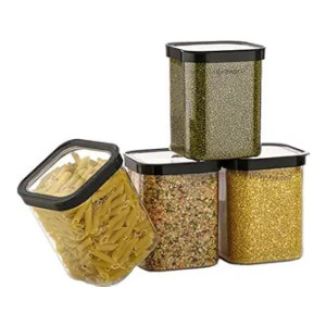 Floraware Food Safe Airtight Storage Jar Set of 4