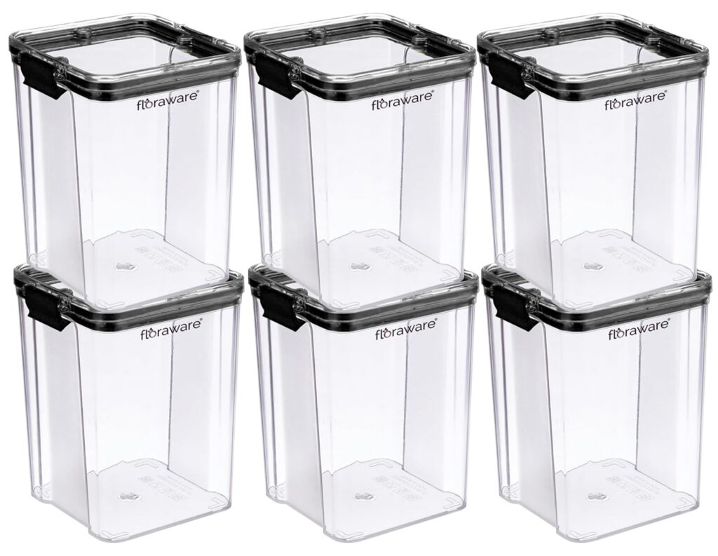 Floraware Food Safe Modular Plastic Containers Pack of 6