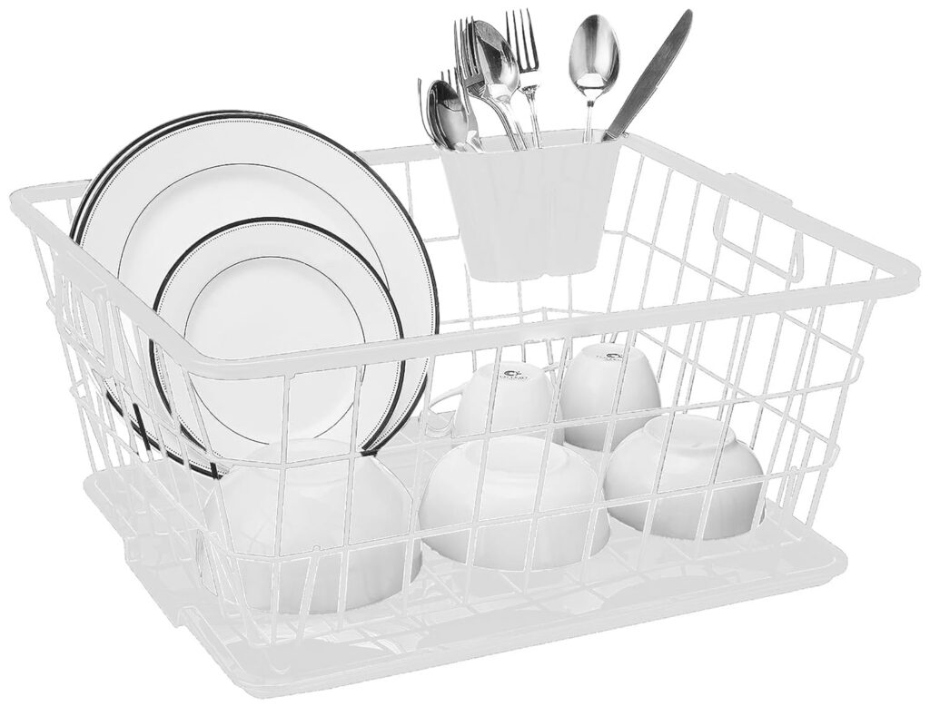 Floraware Utensil Basket with Spoon Holder Rectangle Small White Rs 799 Amazon Deal