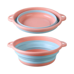 Foldable Washbasin Tub Pink Blue at Rs381 | Amazon Deal