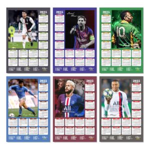 Football Players Wall Calendar 2025