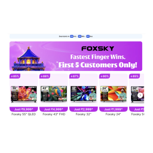 Foxsky QLED Ultra HD TV at Rs7199 | Flipkart Deal