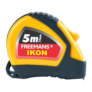 FREEMANS IKON 5m:19mm Steel Measuring Tape With Unbreakable ABS case