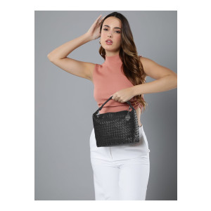 French Connection Women Black Hand-held Bag