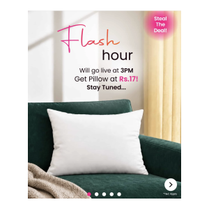 Frey Microfiber Sleeping Pillow at Rs17 | Pepperfry Deal