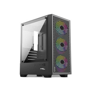 Frontech Clone Gaming Cabinet with LED Fans & Tempered Glass