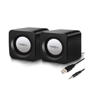 FRONTECH 2.0 Multimedia Speakers with USB Power, AUX Connectivity & Volume Control