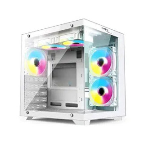 Frontech Nebula Gaming PC Cabinet with Tempered Glass & 5 RGB Fans