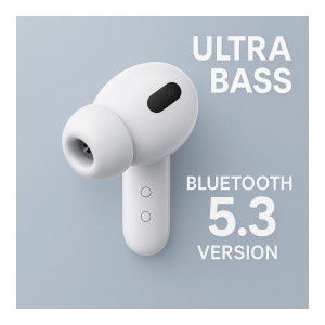 Fuziqra al Buds Pro 2 with ENx Quad Mic, 39Hr Playtime, Noise Cancel & BT 5.3 Bluetooth Gaming Headset