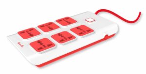 Deal Fybros Extension Board 6 Socket 2 Meter Cord Surge Protector Rs. 544
