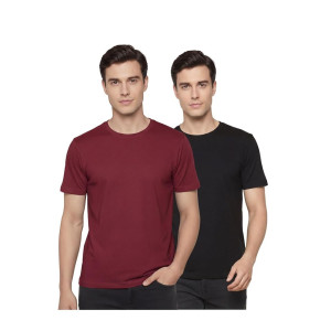 FYLTR Men’s Solid T-Shirt Pack of 2 at Rs199 | Amazon Deal