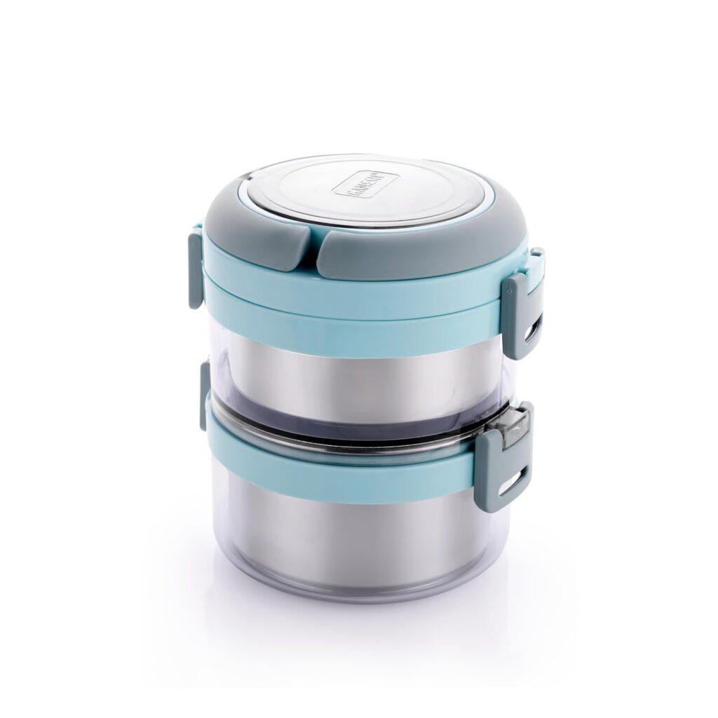 Ganesh Stainless Steel Lunch Box 750ml Green
