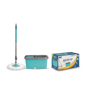 Gebi Aqua Bucket Spin Mop with Microfiber Refill