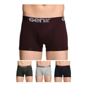 Genx Jazz Men’s Trunk 100% Combed Cotton (Pack of 4)