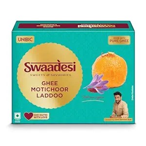 Unibic Swaadesi Ghee Mothichoor Laddoo Fasting Special Deal Rs. 99 Amazon