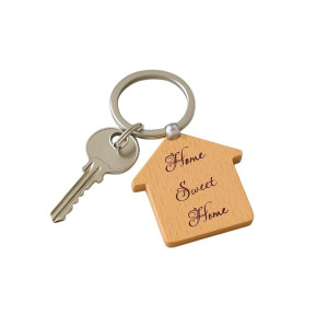 Giftana Home Sweet Home Wood Keychain