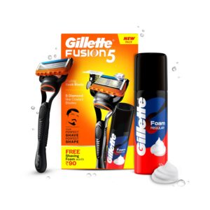 Gillette Fusion Manual Razor + Classic Pre Shave Foam for Rs. 228