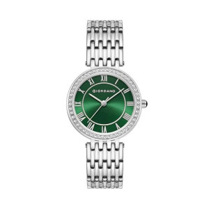 Giordano Eleganza Diamond-Set Analog Watch for Women