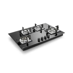 Glen 3 Burner Toughened Glass Top Gas Stove